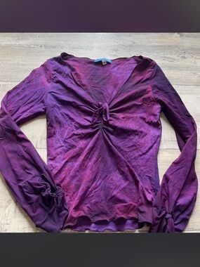 Purple Whimsical Long Sleeve Top